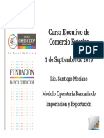 Operatoria Bancaria 31 AGO - Lic Santiago Mesiano. Fundación Banco Credicoop