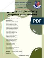 Iso 14000, Ley 1333. Proyeccion Social Ambiental (2)