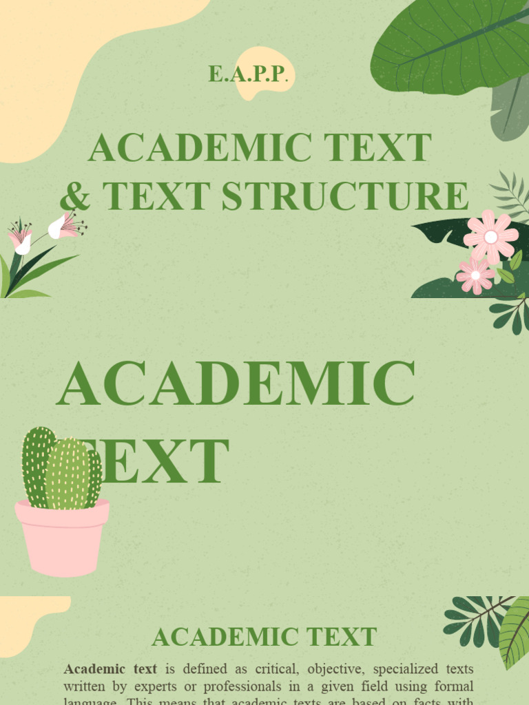 Understanding Academic Text Structure | PDF | Thesis | Essays
