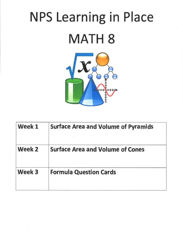 Math PreAlg 6.7.8 Learning in Place | PDF