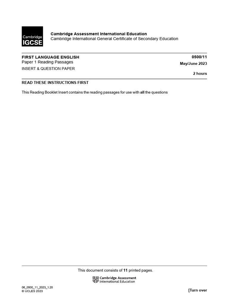 Cambridge Igcse 0500 Syllabus