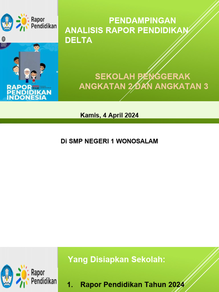 Analisis Rapor Pendidikan 2024 | PDF | Komputer
