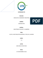 Cultivo, Caracterización Anatómica y Física de La Madera