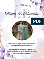 Convite de Casamento Lucas & Eduarda