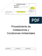 Anexo 25 Procedimiento de Instalaciones y Condiciones Ambientales