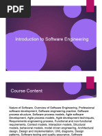 Introduction To Software Engineering