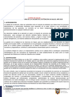 3.- PLAN DISTRITAL DE AUDITORIAS DE GESTION DE CALIDAD