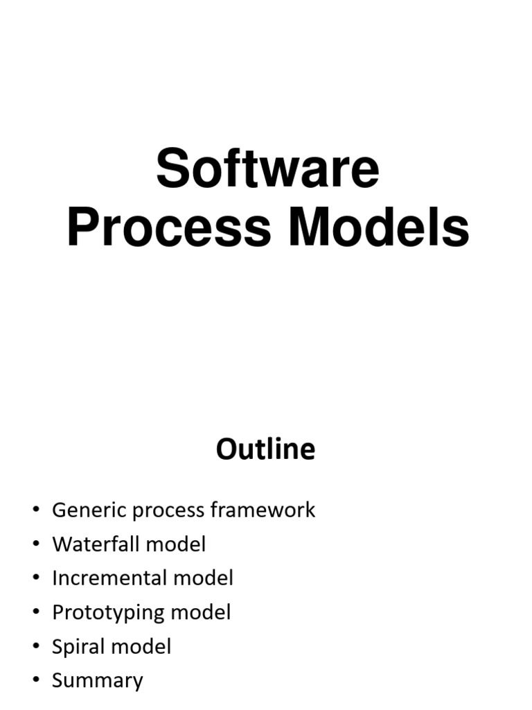 Traditional Software Process Models | PDF | Software Prototyping ...
