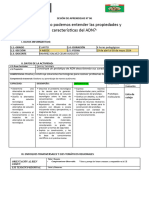 SESIÓN DE APRENDIZAJE N° 6 2024  DISEÑAPROTOTIPO ADN