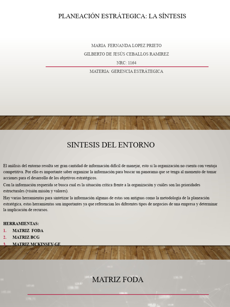 Planeacion Estrategica Sintesis 12 | PDF | Análisis FODA | Business