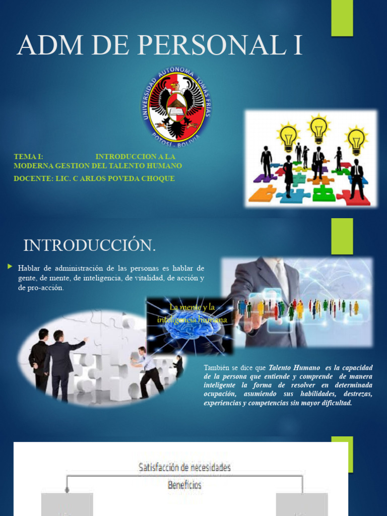 Tema 1 Talento Humano | PDF | Gestión de recursos humanos | Business