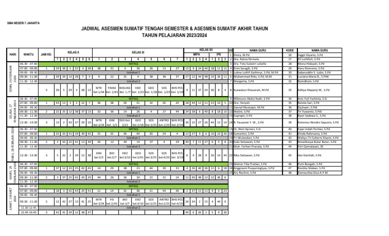 Jadwal Asts Asat 2024 Pdf