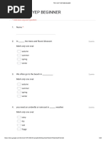 Blank Quiz - Google Forms