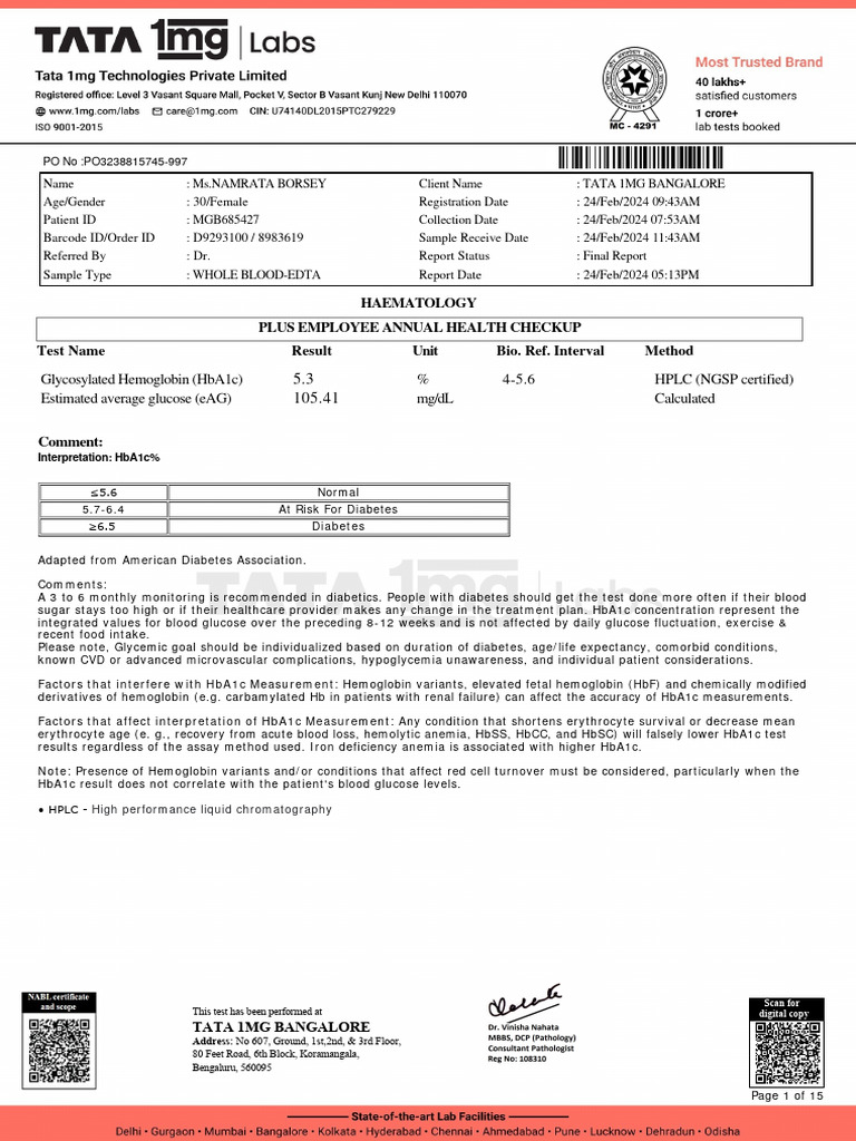Report b2771712 | PDF | Low Density Lipoprotein | High Density Lipoprotein