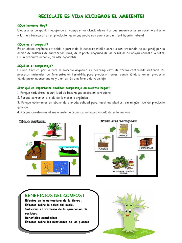 Compost Escolar Ficha de Trabajo
