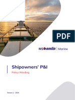 MS Amlin Shipowners PI Policy Wording 1-2024