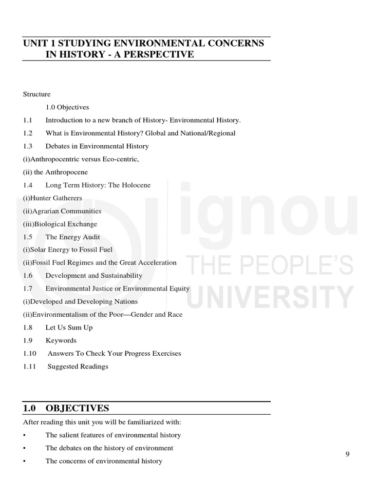 Environmental History Resources Students
