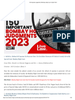 150 Important Judgments of Bombay High Court in 2023 - Part I