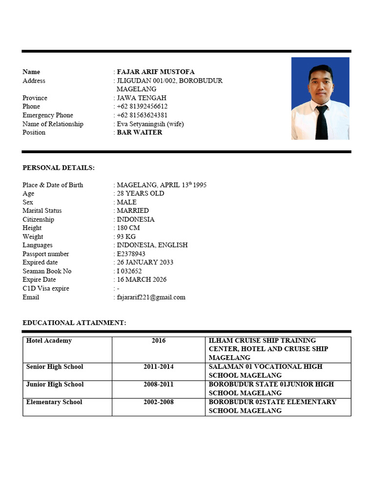 Fajar Arif CV Baru Rev281223 | PDF | Cultural Globalization ...
