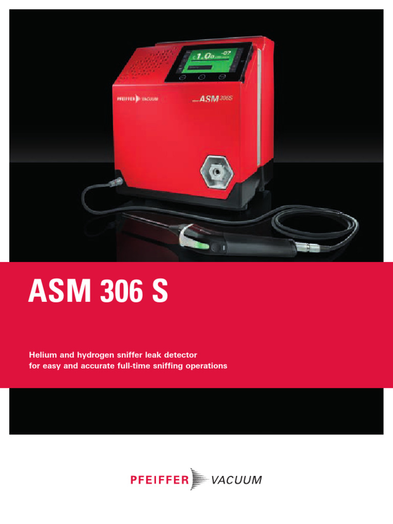 ASM 306 S Helium & Hydrogen Leak Detector | PDF | Gases