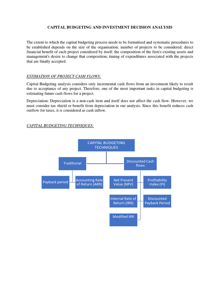 Npv Payback Period Pi Pdf Net Present Value Capital Budgeting