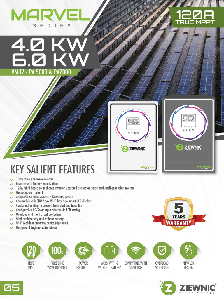 Advanced Solar Inverter Specs | PDF | Power Inverter | Alternating Current