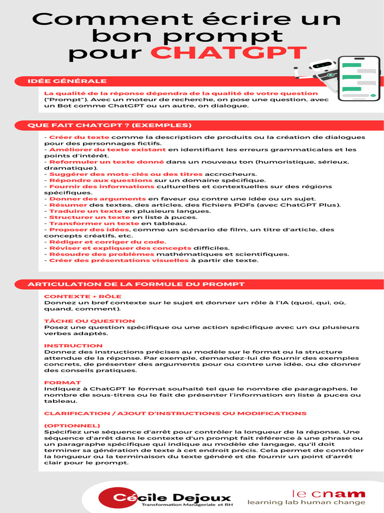 Rédiger un bon prompt pour ChatGPT | PDF | Évolution de carrière | Jeux ...