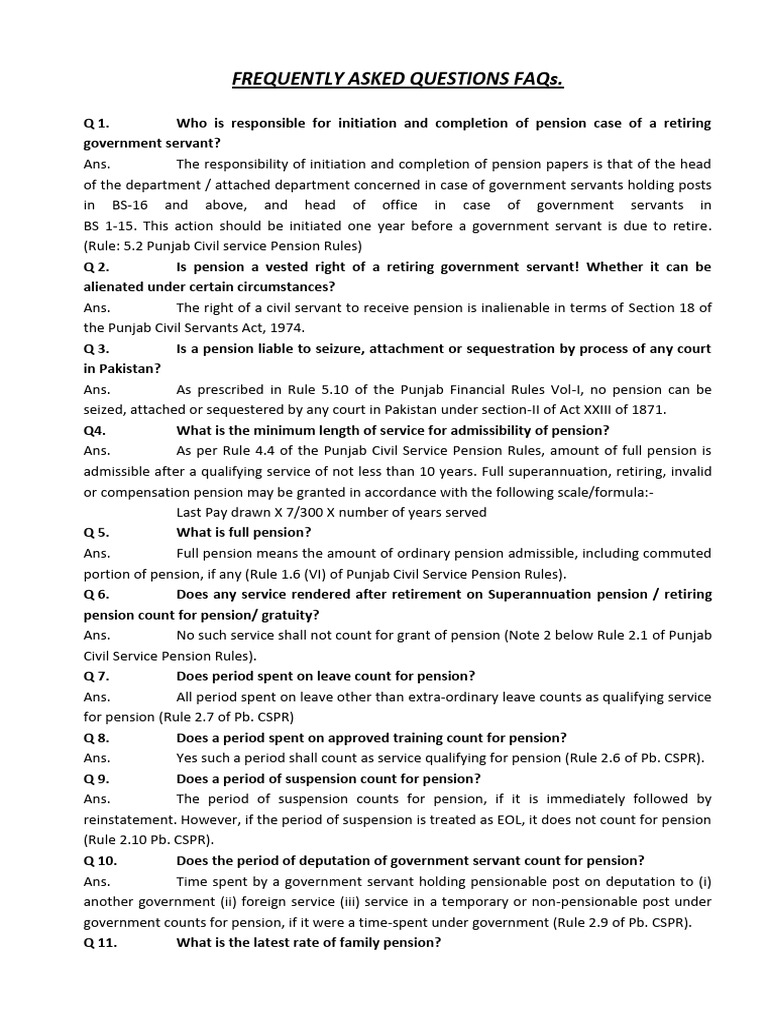 Punjab Pension Rules Overview | PDF | Pension