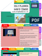 Weekly Plan Jawa's Class 14 - 18 September 2020