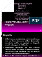 Psicologia da Educação II - Wallon e seus Estágios de Desenvolvimento