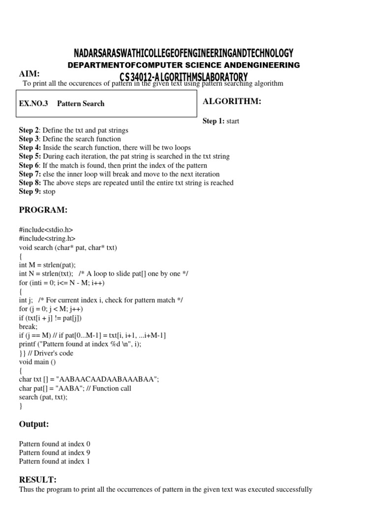 Alg Lab Manual4,5,6 | PDF | Computational Complexity Theory | Algorithms