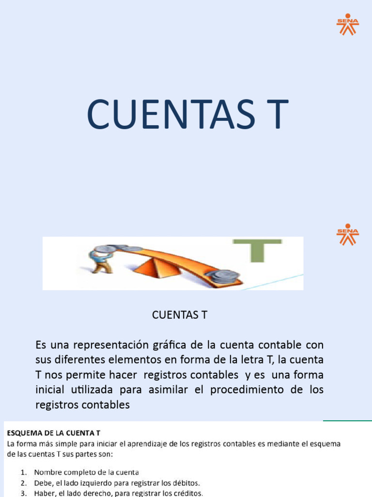 Introducción a las Cuentas T Contables | PDF | Contabilidad | Tarjeta ...