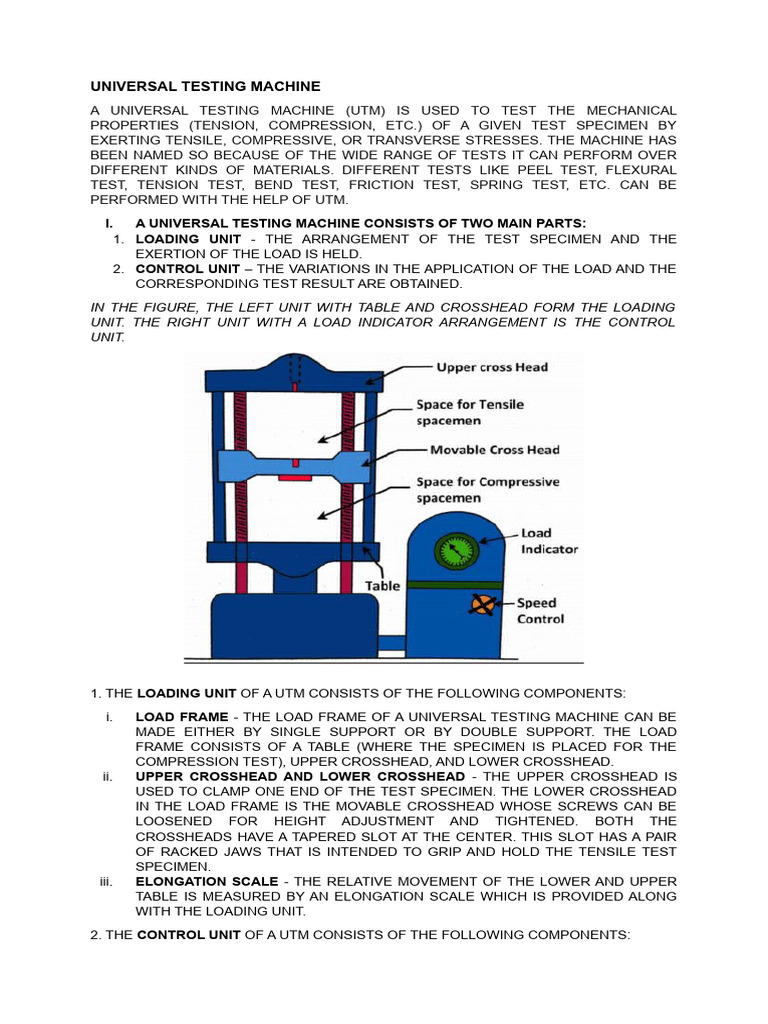 Universal Testing Machine | PDF | Strength Of Materials | Fracture