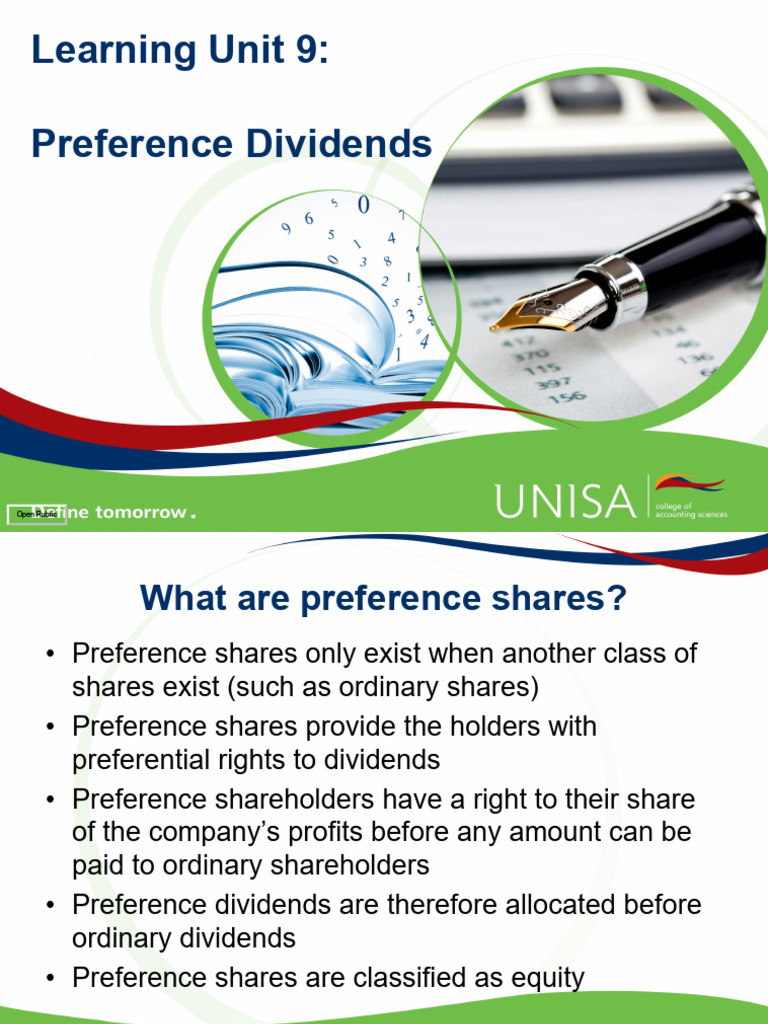 Understanding Preference Dividends | PDF | Dividend | Preferred Stock