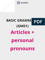 GM01 Personal Pronouns + To Be