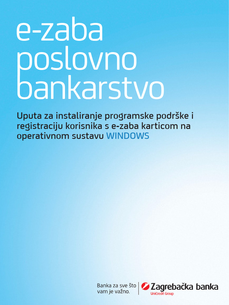 Uputa Za Instaliranje Programske Podrske I Registraciju Korisnika S e ...