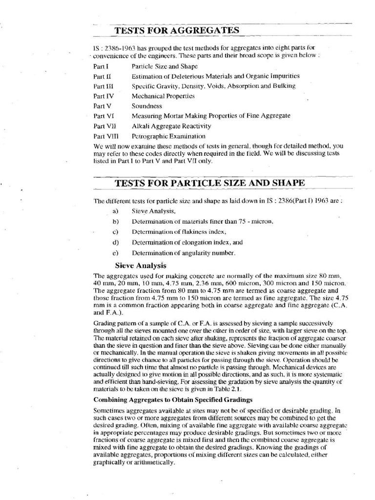 Tests For Aggregate | PDF