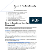 How Do I Know If I'm Emotionally Intelligent?: Self-Report Tests