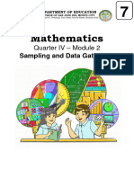 Math 7 Q4 Module 2 Sampling and Data Gathering