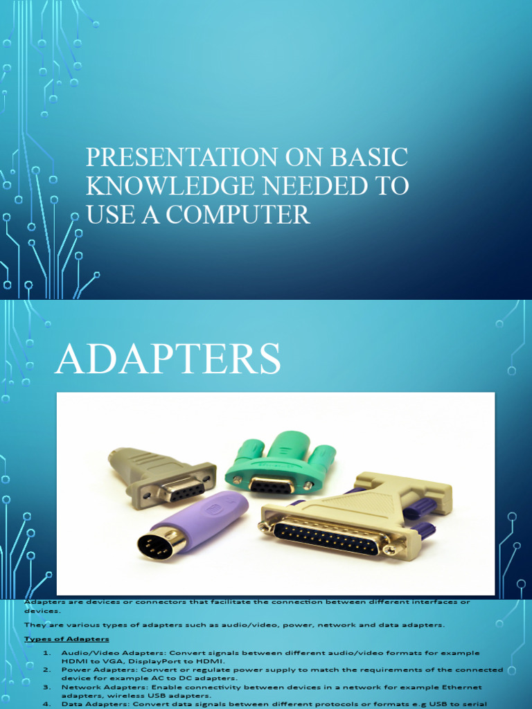 Presentation of intro to computers pdf computer graphics network
