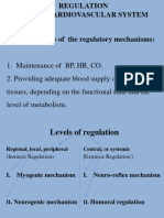 Regulation of CVS