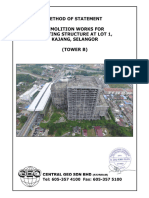 3.3 - Method of Statement - Demolition Works For Lot 1, Kajang - Tower B (PE Endorsed)