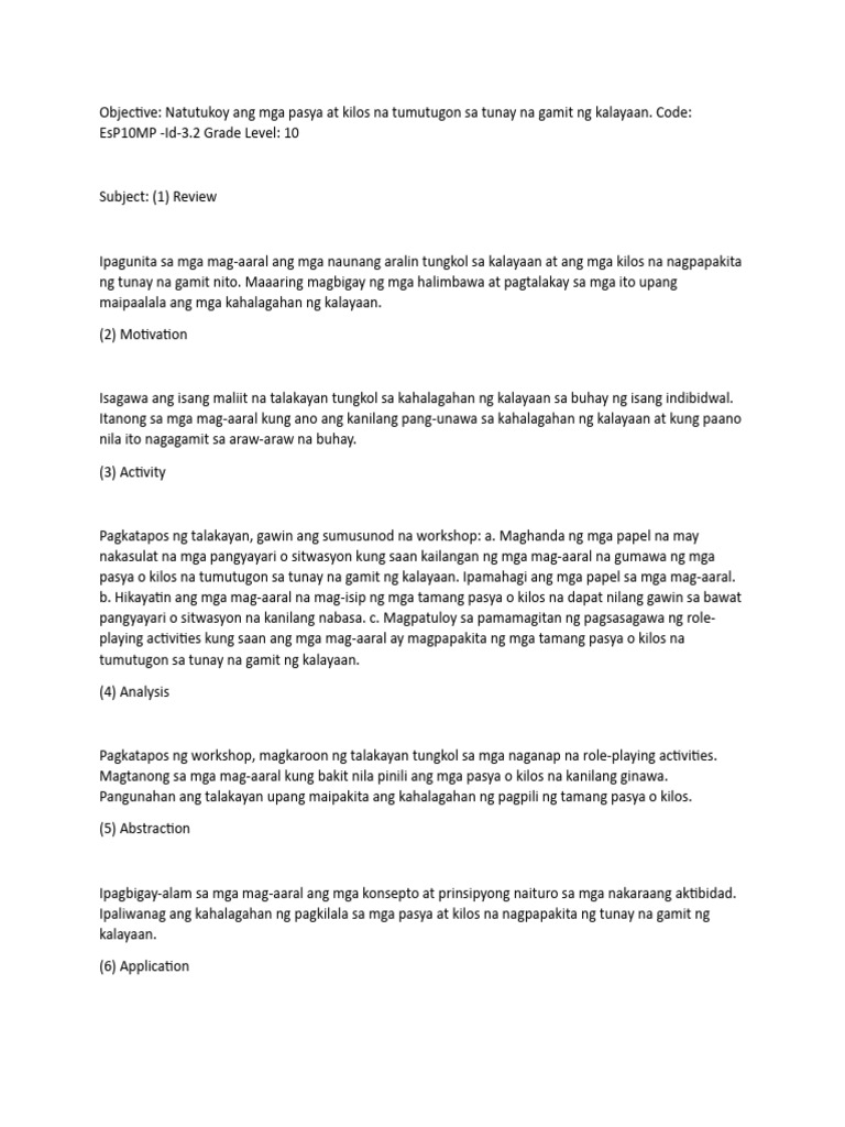 Lesson planner 4as pdf