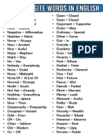 1000 English Words With Opposites