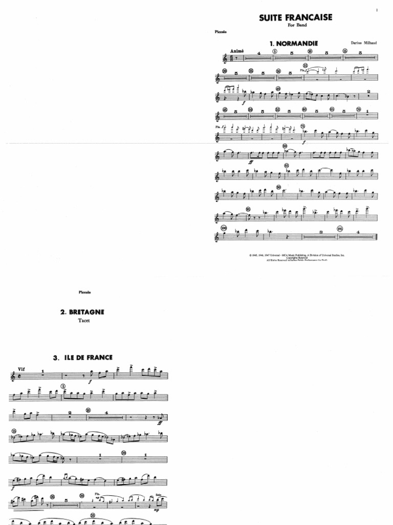 吹奏楽楽譜　SUITE FRANCAISE フランス組曲（アルトサックスソロ）／Suite Francaise – ウィンズスコア