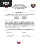 PMSg FQ SENIN Police Blotter