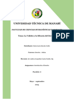 La Validez y La Eficacia Del Derecho