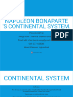 Napoleon Bonaparte's continental system. (1)