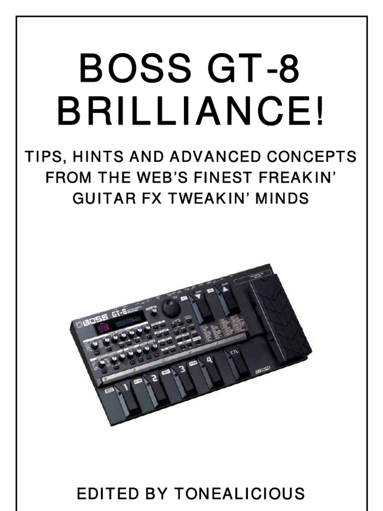 Boss GT-8 Brilliance | PDF | Equalization (Audio) | Loudspeaker