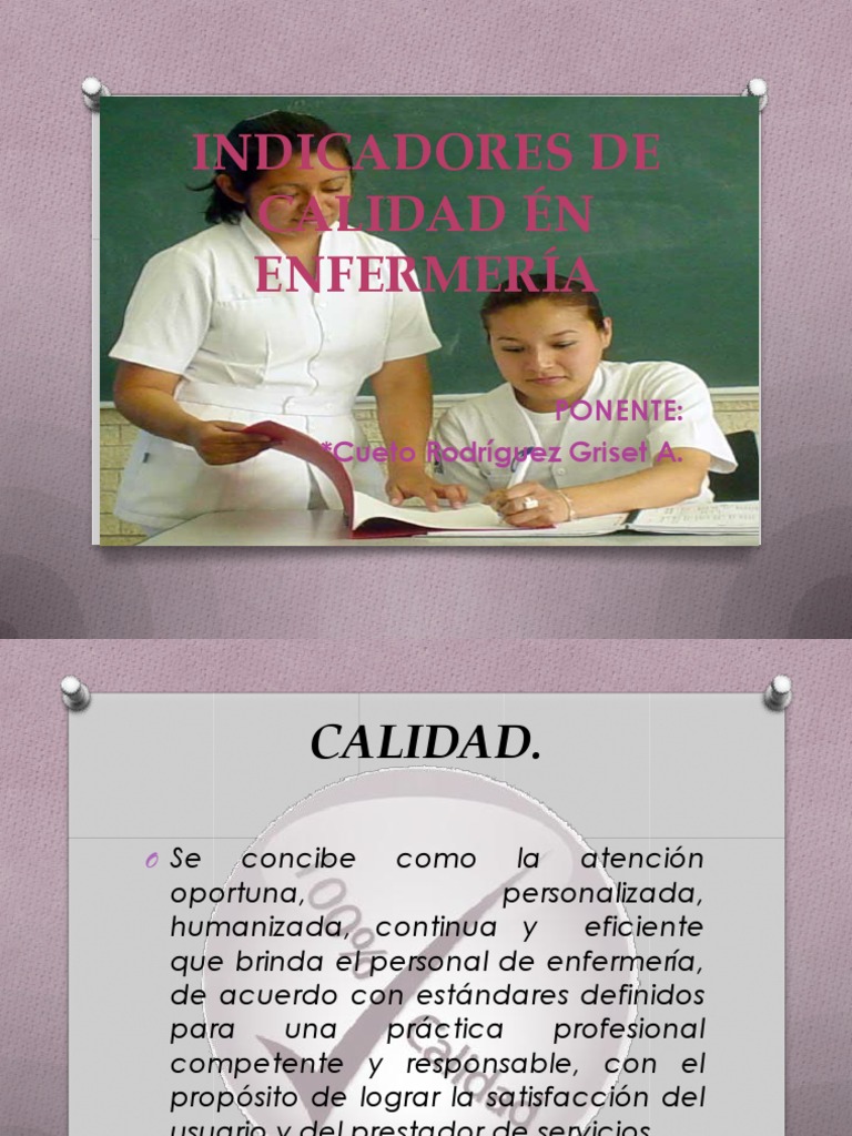 Indicadores de Calidad en Enfermería | PDF | Infantes | Enfermería